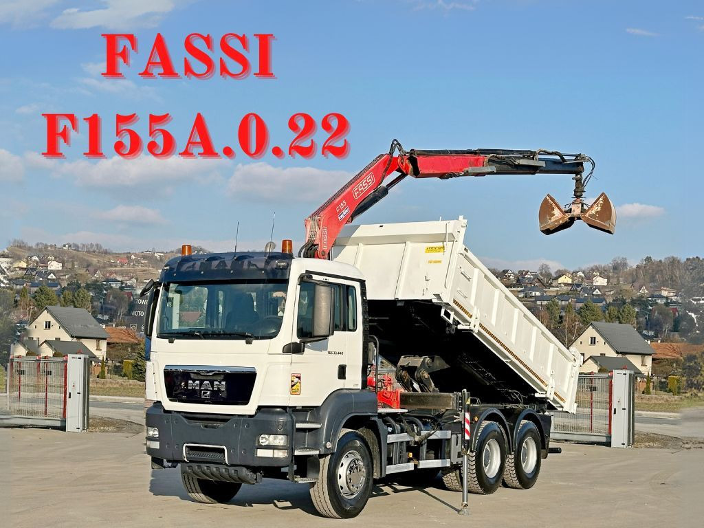 MAN TGS 33.440 * FASSI F155A.0.22/ FUNK *6x4 - Autocarro ribaltabile, Camion con gru: foto 1 MAN TGS 33.440 * FASSI F155A.0.22/ FUNK *6x4 - Autocarro ribaltabile, Camion con gru: foto 1