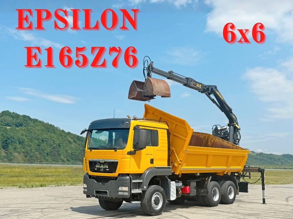 MAN TGS 33.480*KIPPER 5,10m * EPSILON E165Z76* 6x6 MAN TGS 33.480*KIPPER 5,10m * EPSILON E165Z76* 6x6 - Camion con gru, Autocarro ribaltabile: foto 1 MAN TGS 33.480*KIPPER 5,10m * EPSILON E165Z76* 6x6 MAN TGS 33.480*KIPPER 5,10m * EPSILON E165Z76* 6x6 - Camion con gru, Autocarro ribaltabile: foto 1