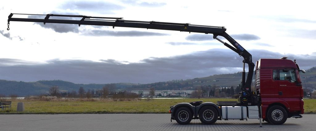 MAN TGX 28.480 Sattelzugmaschine + HMF 2120 K5/FUNK - Camion con gru: foto 5 MAN TGX 28.480 Sattelzugmaschine + HMF 2120 K5/FUNK - Camion con gru: foto 5