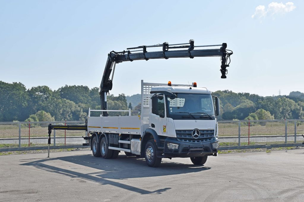 Mercedes-Benz ACTROS 2636 *HIAB X-HIDUO 188 ES-4/FUNK + * 6x4 - Camion con gru, Autocarro con pianale/ Cassone fisso: foto 2 Mercedes-Benz ACTROS 2636 *HIAB X-HIDUO 188 ES-4/FUNK + * 6x4 - Camion con gru, Autocarro con pianale/ Cassone fisso: foto 2