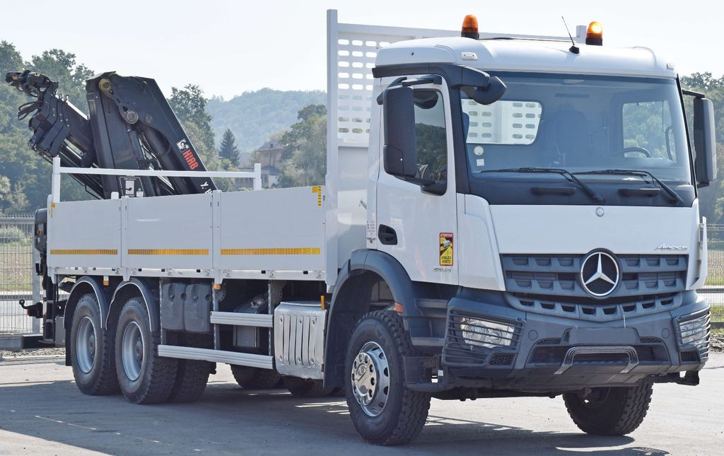 Mercedes-Benz ACTROS 2636 *HIAB X-HIDUO 188 ES-4/FUNK + * 6x4 - Camion con gru, Autocarro con pianale/ Cassone fisso: foto 4 Mercedes-Benz ACTROS 2636 *HIAB X-HIDUO 188 ES-4/FUNK + * 6x4 - Camion con gru, Autocarro con pianale/ Cassone fisso: foto 4
