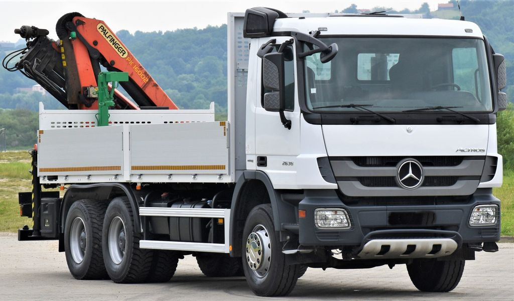 Mercedes-Benz ACTROS 2636 * PK 16002 C + FUNK/6x4 - Camion con gru, Autocarro con pianale/ Cassone fisso: foto 4 Mercedes-Benz ACTROS 2636 * PK 16002 C + FUNK/6x4 - Camion con gru, Autocarro con pianale/ Cassone fisso: foto 4