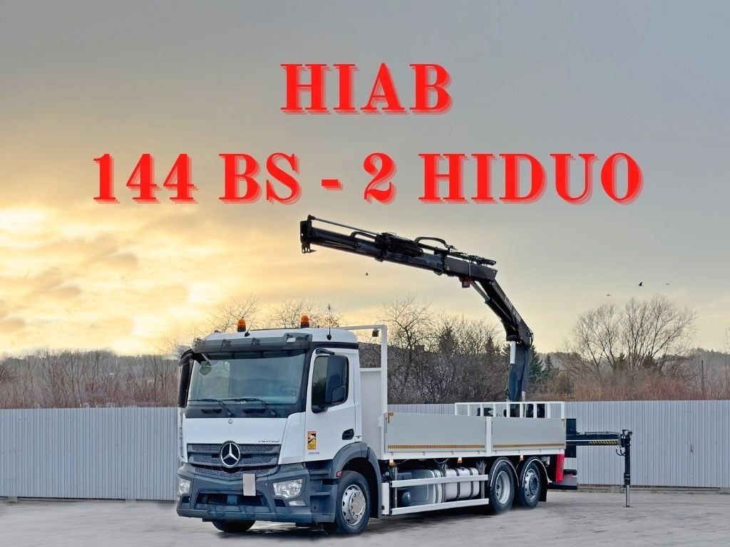Mercedes-Benz ANTOS 2543* HIAB 144 BS - 2 HIDUO /FUNK - Camion con gru: foto 1 Mercedes-Benz ANTOS 2543* HIAB 144 BS - 2 HIDUO /FUNK - Camion con gru: foto 1