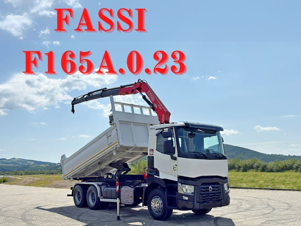 Renault C 430 * FASSI F165A.0.23 + FUNK * 6x4 - Camion con gru: foto 1 Renault C 430 * FASSI F165A.0.23 + FUNK * 6x4 - Camion con gru: foto 1