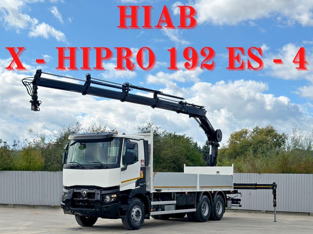 Renault C 430 *HIAB X - HIPRO 192 ES -4 + FUNK* 6x4 - Camion con gru: foto 1 Renault C 430 *HIAB X - HIPRO 192 ES -4 + FUNK* 6x4 - Camion con gru: foto 1