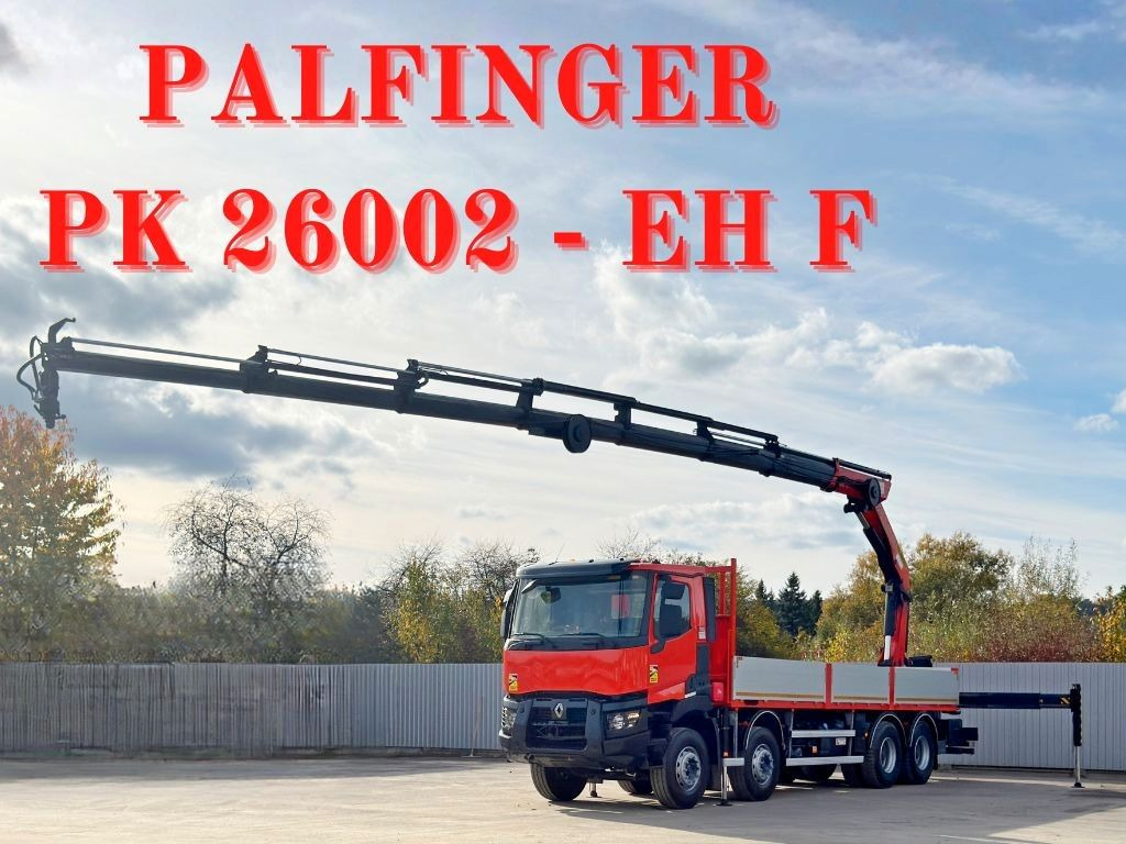 Renault C430 * PALFINGER PK 26002 - EH F + FUNK/ 8x4 - Camion con gru: foto 1 Renault C430 * PALFINGER PK 26002 - EH F + FUNK/ 8x4 - Camion con gru: foto 1