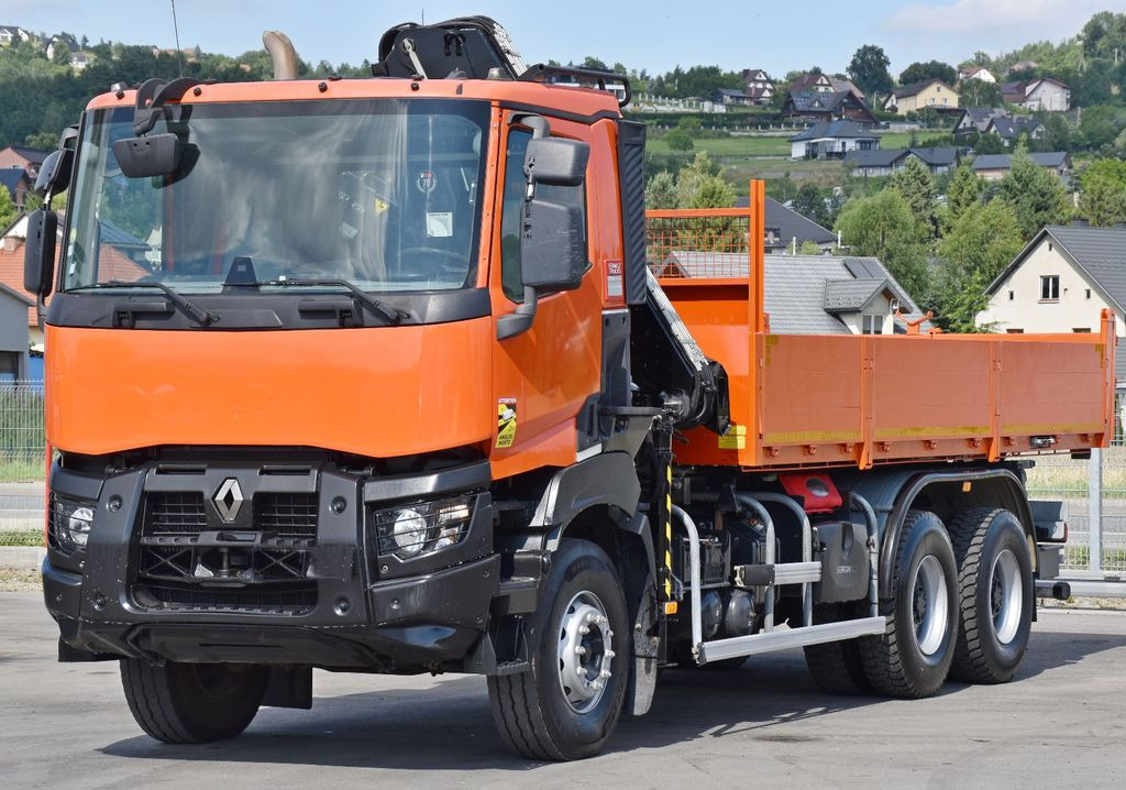 Renault K 430 * HIAB 144 B-3 HIDUO + FUNK / 6x4 - Camion con gru, Autocarro ribaltabile: foto 4 Renault K 430 * HIAB 144 B-3 HIDUO + FUNK / 6x4 - Camion con gru, Autocarro ribaltabile: foto 4