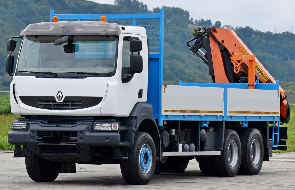Renault KERAX 370 *PK 16502 + FUNK / 6x4 * TOP - Camion con gru, Autocarro con pianale/ Cassone fisso: foto 3 Renault KERAX 370 *PK 16502 + FUNK / 6x4 * TOP - Camion con gru, Autocarro con pianale/ Cassone fisso: foto 3