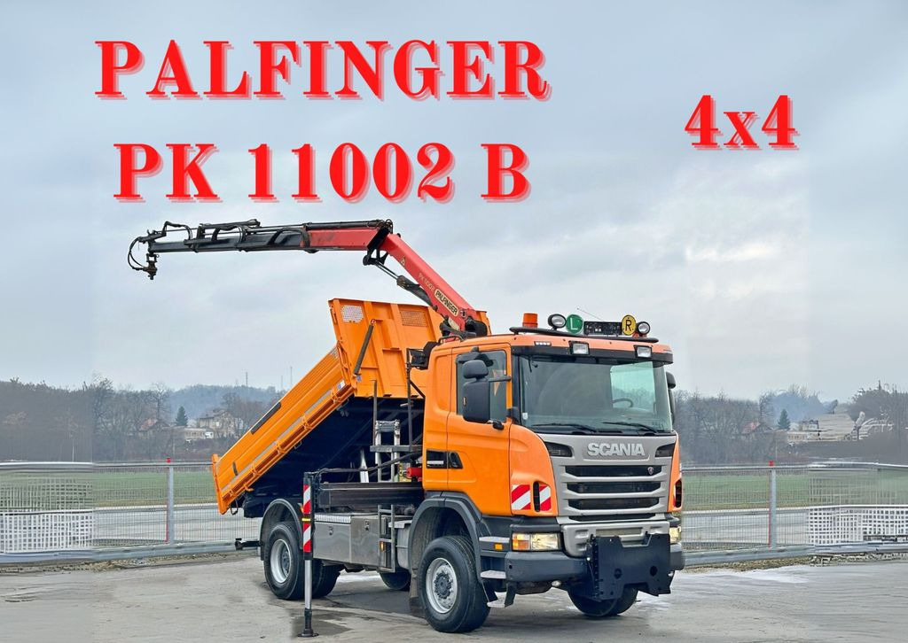Scania G360 Kipper 4,10m *PK 11002 B + FUNK *4x4 - Autocarro ribaltabile, Camion con gru: foto 1 Scania G360 Kipper 4,10m *PK 11002 B + FUNK *4x4 - Autocarro ribaltabile, Camion con gru: foto 1