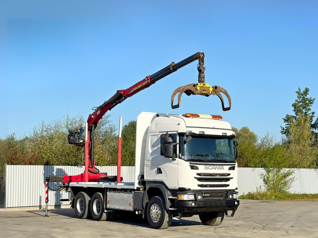 Scania G490* HOLZTRANSPORTER * PENZ 12Z8.70* 6x6 - Camion con gru: foto 2 Scania G490* HOLZTRANSPORTER * PENZ 12Z8.70* 6x6 - Camion con gru: foto 2