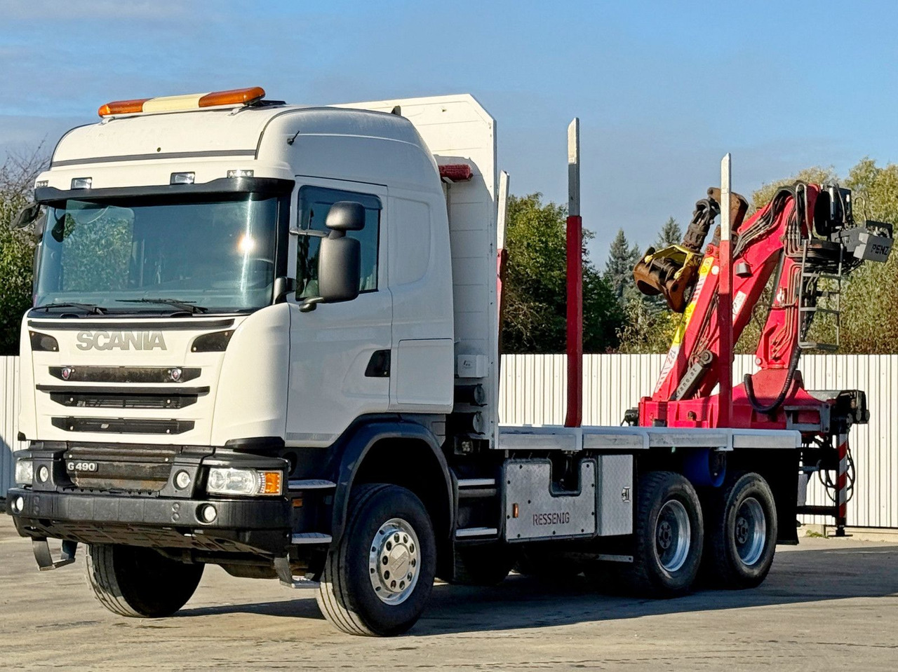 Scania G490* HOLZTRANSPORTER * PENZ 12Z8.70* 6x6 - Camion trasporto legname, Camion con gru: foto 4 Scania G490* HOLZTRANSPORTER * PENZ 12Z8.70* 6x6 - Camion trasporto legname, Camion con gru: foto 4