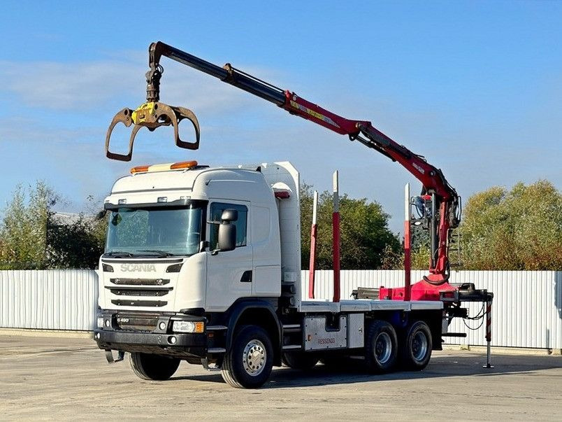 Scania G490* HOLZTRANSPORTER * PENZ 12Z8.70* 6x6 - Camion trasporto legname, Camion con gru: foto 2 Scania G490* HOLZTRANSPORTER * PENZ 12Z8.70* 6x6 - Camion trasporto legname, Camion con gru: foto 2