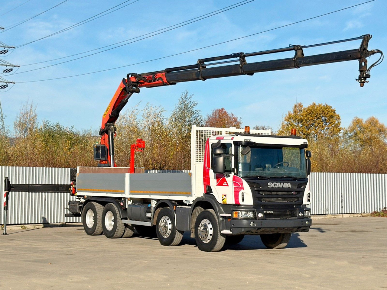 Scania P 450* PRITSCHE 6,90m * PK 23002- SH C FUNK *8x4 - Camion con gru: foto 2 Scania P 450* PRITSCHE 6,90m * PK 23002- SH C FUNK *8x4 - Camion con gru: foto 2