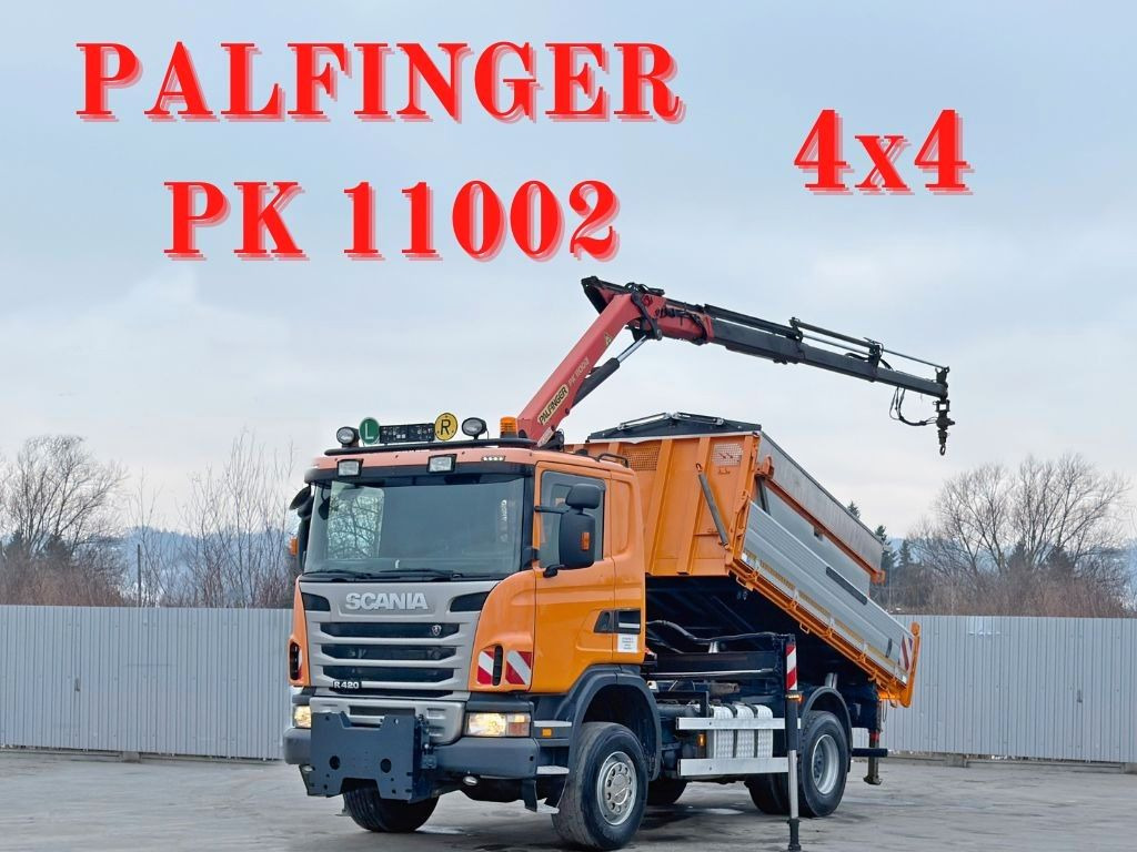 Scania R 420 KIPPER 4,15 m * PK 11002/FUNK * sandblaste - Camion con gru: foto 1 Scania R 420 KIPPER 4,15 m * PK 11002/FUNK * sandblaste - Camion con gru: foto 1