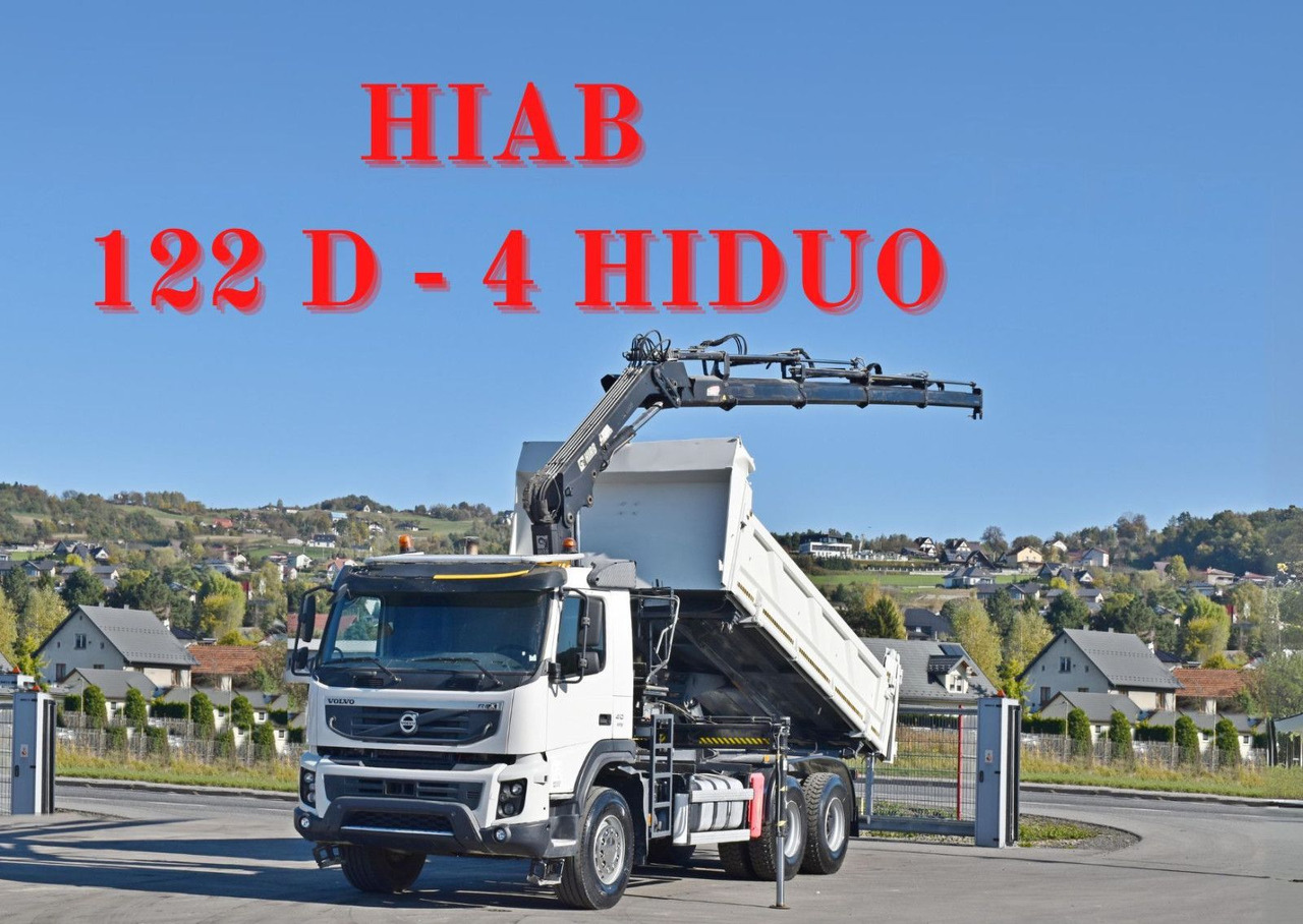 Volvo FMX 410 Kipper 5,20m*HIAB 122 D-4 HIDUO/FUNK*6x4 - Camion con gru: foto 1 Volvo FMX 410 Kipper 5,20m*HIAB 122 D-4 HIDUO/FUNK*6x4 - Camion con gru: foto 1