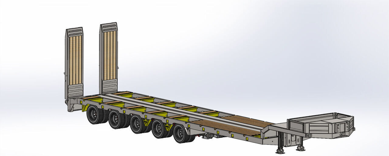 Semirimorchio pianale ribassato nuovo LIDER NEW 2025 MODELS YEAR LIDER TRAILER: foto 10