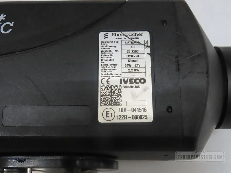 Iveco Heating, Ventilation & AC Standkachel Iveco - Riscaldamento/ Ventilazione per Camion: foto 2 Iveco Heating, Ventilation & AC Standkachel Iveco - Riscaldamento/ Ventilazione per Camion: foto 2