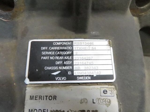 Meritor 23368842 Differentieel RSS1344E R=2.64 - Differenziale per Camion: foto 3 Meritor 23368842 Differentieel RSS1344E R=2.64 - Differenziale per Camion: foto 3