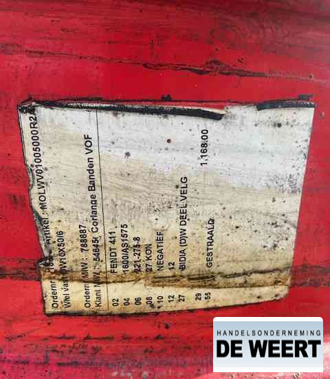 Fendt velgen 50" - Cerchi e pneumatici per Macchina agricola: foto 5 Fendt velgen 50" - Cerchi e pneumatici per Macchina agricola: foto 5