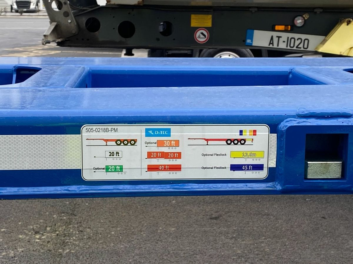 New D-TEC CONTAINER CHASSIS PM-3-SSliding - Semirimorchio portacontainer/ Caisse interchangeable: foto 3 New D-TEC CONTAINER CHASSIS PM-3-SSliding - Semirimorchio portacontainer/ Caisse interchangeable: foto 3