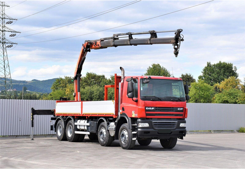 DAF CF 85.410 - Autocarro con pianale/ Cassone fisso, Camion con gru: foto 2 DAF CF 85.410 - Autocarro con pianale/ Cassone fisso, Camion con gru: foto 2