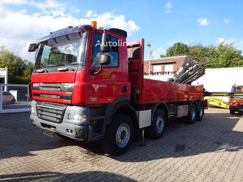 DAF CF 85.410 - Flatbed + crane - Autocarro con pianale/ Cassone fisso, Camion con gru: foto 1 DAF CF 85.410 - Flatbed + crane - Autocarro con pianale/ Cassone fisso, Camion con gru: foto 1