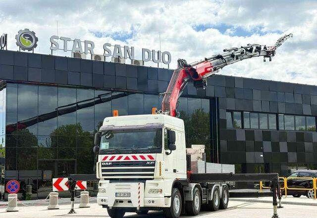 DAF XF 105.510 8x4 FASSI F800 XP Crane Fifth wheel - Autocarro con pianale/ Cassone fisso, Camion con gru: foto 1 DAF XF 105.510 8x4 FASSI F800 XP Crane Fifth wheel - Autocarro con pianale/ Cassone fisso, Camion con gru: foto 1