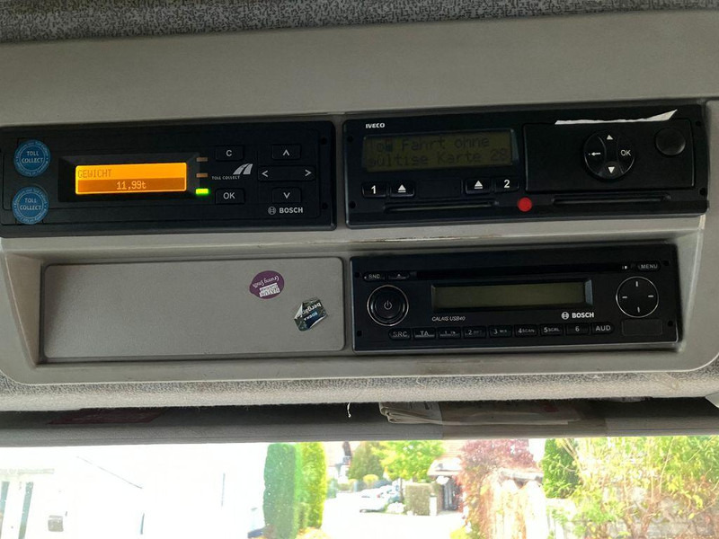 Autocarro con pianale/ Cassone fisso, Camion con gru Iveco 120E25 M122 KRAN RETARDER 2xAHK KLIMA: foto 11