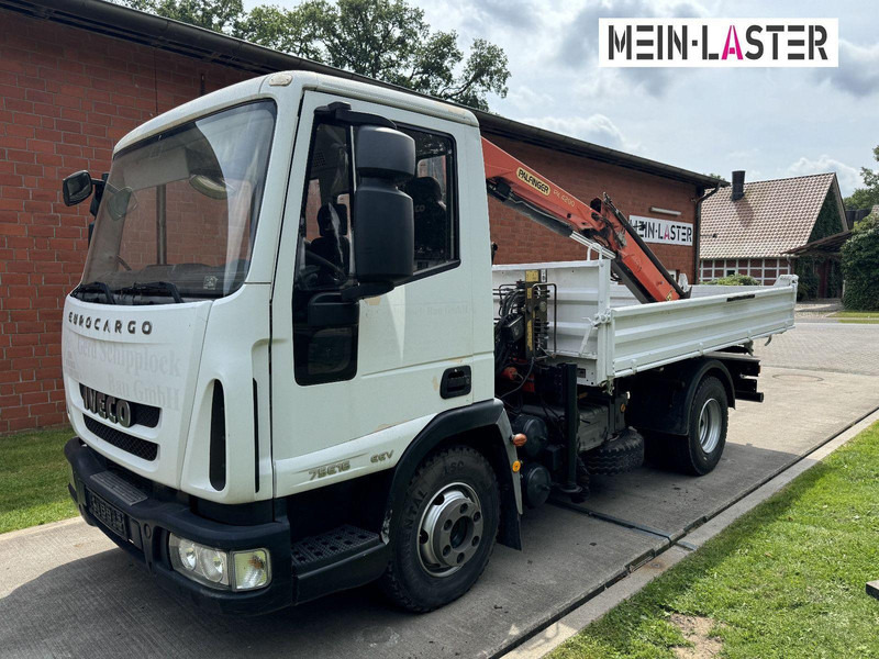 Iveco ML75E16 3-Way Meiller Tipper Crane Palfinger PK 4200 - Autocarro ribaltabile, Camion con gru: foto 4 Iveco ML75E16 3-Way Meiller Tipper Crane Palfinger PK 4200 - Autocarro ribaltabile, Camion con gru: foto 4