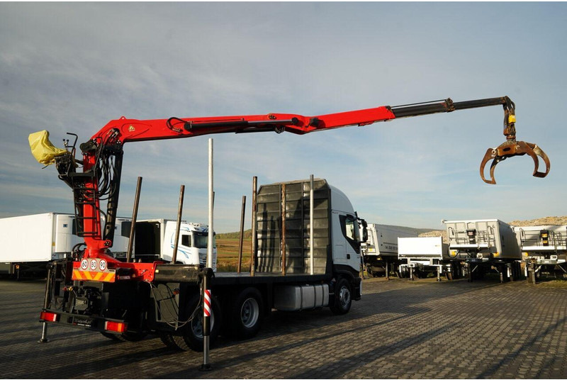 Iveco STRALIS 560 / 6X4 / DO DREWNA / DO DRZEWA / DO LASU / HDS PALFIN - Camion trasporto legname, Camion con gru: foto 5 Iveco STRALIS 560 / 6X4 / DO DREWNA / DO DRZEWA / DO LASU / HDS PALFIN - Camion trasporto legname, Camion con gru: foto 5