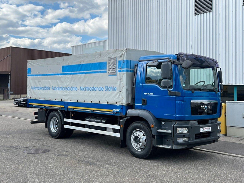 MAN 18.290 Pritsche 6,1m Klima Edscha AHK Autom. - Autocarro con pianale/ Cassone fisso: foto 1 MAN 18.290 Pritsche 6,1m Klima Edscha AHK Autom. - Autocarro con pianale/ Cassone fisso: foto 1