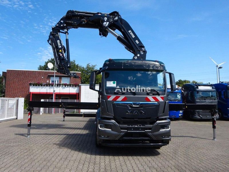 MAN 35.510 - Flatbed+crane - Autocarro con pianale/ Cassone fisso, Camion con gru: foto 2 MAN 35.510 - Flatbed+crane - Autocarro con pianale/ Cassone fisso, Camion con gru: foto 2