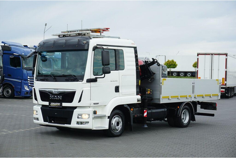 MAN TGL / 12.250 / SKRZYNIOWY + HDS / FASSI F 65 / PILOT - Autocarro con pianale/ Cassone fisso, Camion con gru: foto 2 MAN TGL / 12.250 / SKRZYNIOWY + HDS / FASSI F 65 / PILOT - Autocarro con pianale/ Cassone fisso, Camion con gru: foto 2