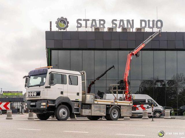 MAN TGM 13.290 4x4 FASSI F40B22 Crane Camper DOKA - Autocarro con pianale/ Cassone fisso, Camion con gru: foto 1 MAN TGM 13.290 4x4 FASSI F40B22 Crane Camper DOKA - Autocarro con pianale/ Cassone fisso, Camion con gru: foto 1