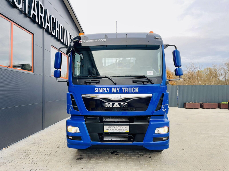 Autocarro con pianale/ Cassone fisso, Camion con gru MAN TGM 18.250: foto 6