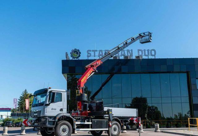 MAN TGM 18.320 4x4 PALFINGER PK 27002 Basket NEW ! - Autocarro con pianale/ Cassone fisso, Camion con gru: foto 1 MAN TGM 18.320 4x4 PALFINGER PK 27002 Basket NEW ! - Autocarro con pianale/ Cassone fisso, Camion con gru: foto 1