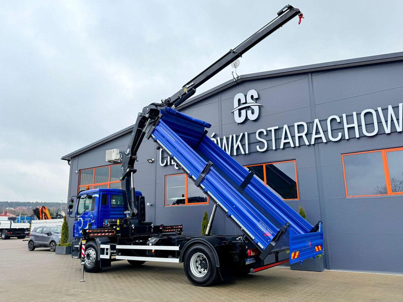 Autocarro ribaltabile, Camion con gru MAN TGM TGL TGS 18.250 // wywrotka 3-S + HDS HMF 1420 - K2 // bu: foto 14 Autocarro ribaltabile, Camion con gru MAN TGM TGL TGS 18.250 // wywrotka 3-S + HDS HMF 1420 - K2 // bu: foto 14