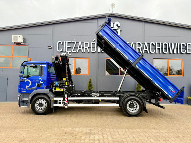 Autocarro ribaltabile, Camion con gru MAN TGM TGL TGS 18.250 // wywrotka 3-S + HDS HMF 1420 - K2 // bu: foto 19 Autocarro ribaltabile, Camion con gru MAN TGM TGL TGS 18.250 // wywrotka 3-S + HDS HMF 1420 - K2 // bu: foto 19