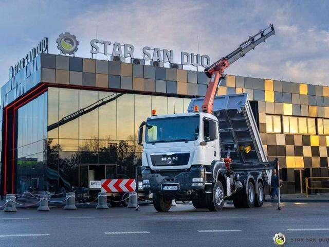MAN TGS 26.360 6x6 PALFINGER PK 18001 EH Crane Kipe - Autocarro ribaltabile, Camion con gru: foto 1 MAN TGS 26.360 6x6 PALFINGER PK 18001 EH Crane Kipe - Autocarro ribaltabile, Camion con gru: foto 1