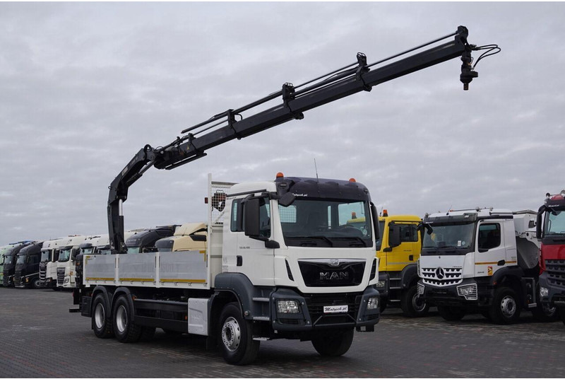 MAN TGS 26.400 / 6x4 / SKRZYNIOWY - 6,5M / HDS HIAB 188 4xwysów 13 M - Autocarro con pianale/ Cassone fisso, Camion con gru: foto 4 MAN TGS 26.400 / 6x4 / SKRZYNIOWY - 6,5M / HDS HIAB 188 4xwysów 13 M - Autocarro con pianale/ Cassone fisso, Camion con gru: foto 4