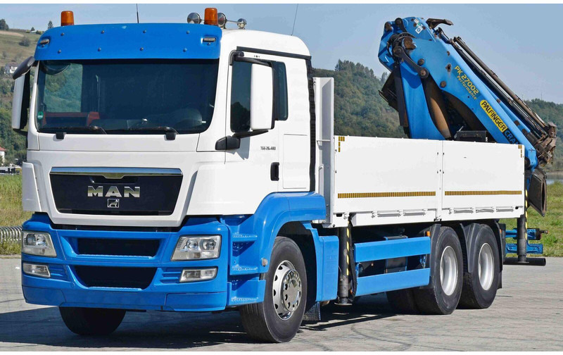 MAN TGS 26.480 * PK 27002 + JIB PJ060 + FUNK / 6x4 - Autocarro con pianale/ Cassone fisso, Camion con gru: foto 3 MAN TGS 26.480 * PK 27002 + JIB PJ060 + FUNK / 6x4 - Autocarro con pianale/ Cassone fisso, Camion con gru: foto 3