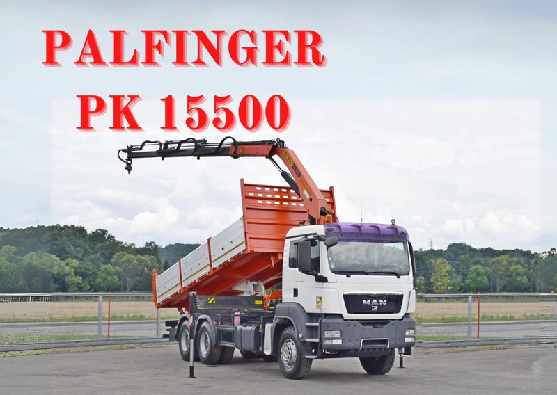 MAN TGS 33.360*KIPPER 6,40m *PK 15500 * 6x4 - Autocarro ribaltabile, Camion con gru: foto 1 MAN TGS 33.360*KIPPER 6,40m *PK 15500 * 6x4 - Autocarro ribaltabile, Camion con gru: foto 1