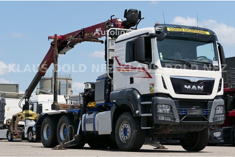 MAN TGS 33.500 - Timper truck+crane - Camion trasporto legname, Camion con gru: foto 2 MAN TGS 33.500 - Timper truck+crane - Camion trasporto legname, Camion con gru: foto 2