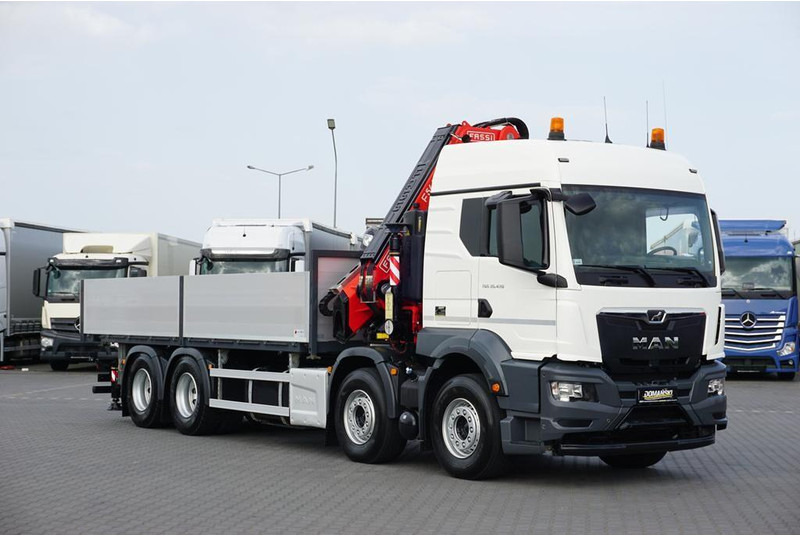 MAN TGS / 35.470 / E 6 / SKRZYNIOWY + HDS / FASSI F 545 / ŁAD. 13 10 - Autocarro con pianale/ Cassone fisso, Camion con gru: foto 2 MAN TGS / 35.470 / E 6 / SKRZYNIOWY + HDS / FASSI F 545 / ŁAD. 13 10 - Autocarro con pianale/ Cassone fisso, Camion con gru: foto 2