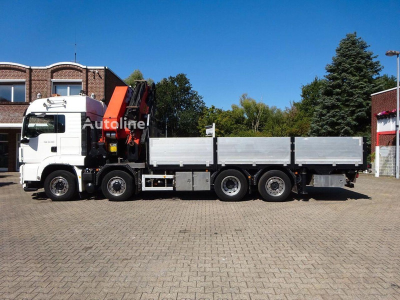 Autocarro con pianale/ Cassone fisso, Camion con gru MAN TGS 35.480 - Flatbed + crane: foto 6 Autocarro con pianale/ Cassone fisso, Camion con gru MAN TGS 35.480 - Flatbed + crane: foto 6