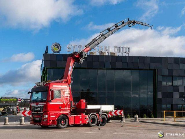 MAN TGX 28.500 6x2 HMF 5020K-RC Fly Jib Crane - Autocarro con pianale/ Cassone fisso, Camion con gru: foto 2 MAN TGX 28.500 6x2 HMF 5020K-RC Fly Jib Crane - Autocarro con pianale/ Cassone fisso, Camion con gru: foto 2