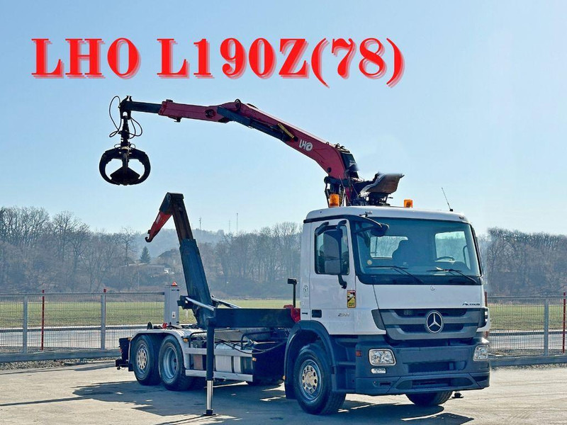 Mercedes-Benz ACTROS 2544 * ABROLLKIPPER * LHO L190Z(78) * TOP - Autocarro scarrabile, Camion con gru: foto 1 Mercedes-Benz ACTROS 2544 * ABROLLKIPPER * LHO L190Z(78) * TOP - Autocarro scarrabile, Camion con gru: foto 1