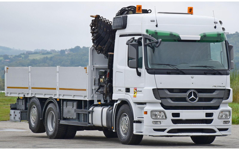 Mercedes-Benz ACTROS 2544 - Autocarro con pianale/ Cassone fisso, Camion con gru: foto 4 Mercedes-Benz ACTROS 2544 - Autocarro con pianale/ Cassone fisso, Camion con gru: foto 4