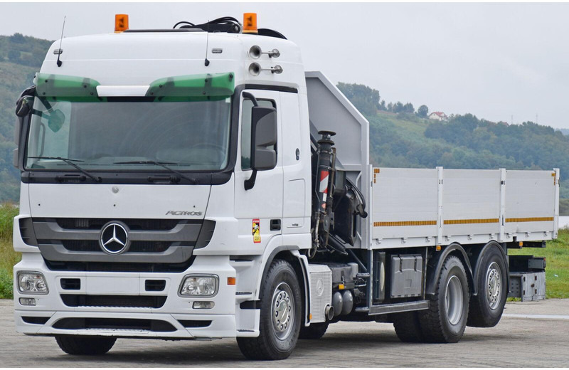 Mercedes-Benz ACTROS 2544 - Autocarro con pianale/ Cassone fisso, Camion con gru: foto 3 Mercedes-Benz ACTROS 2544 - Autocarro con pianale/ Cassone fisso, Camion con gru: foto 3