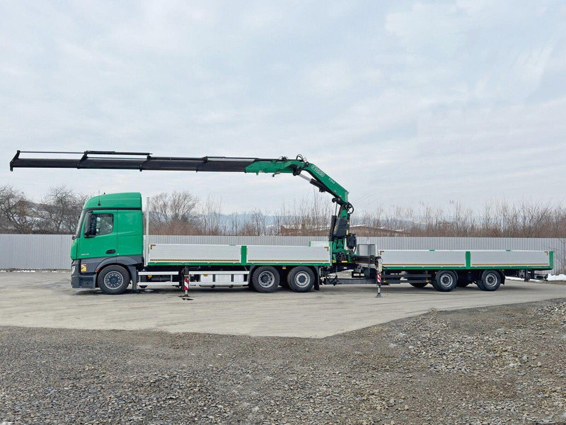 Mercedes-Benz ACTROS 2645 * FASSI F345.24 + FUNK + Anhänger - Autocarro con pianale/ Cassone fisso, Camion con gru: foto 5 Mercedes-Benz ACTROS 2645 * FASSI F345.24 + FUNK + Anhänger - Autocarro con pianale/ Cassone fisso, Camion con gru: foto 5